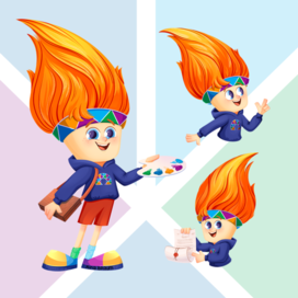 Дизайн персонажа. Маскот для детской творческой студии "Кимберлитовая трубка"