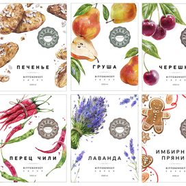 Иллюстрации для сиропных этикеток