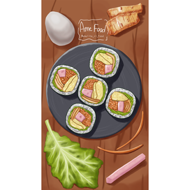 Корейская еда: кимбап