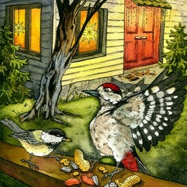 Вечер в беседке