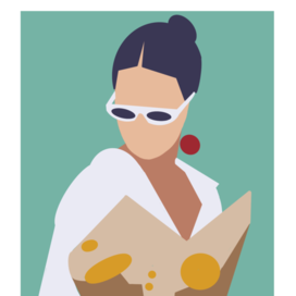 Девушка с цветами