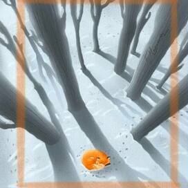 Лиса в лесу. Тишина.