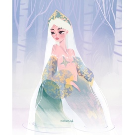 Иллюстрация в рамках марафона на тему русалок и сказок 