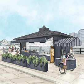 И шарик мороженого у реки