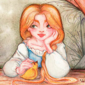 Девушка с цыплятами