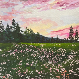 Цветочное поле