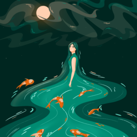 Плакат - Лунная река