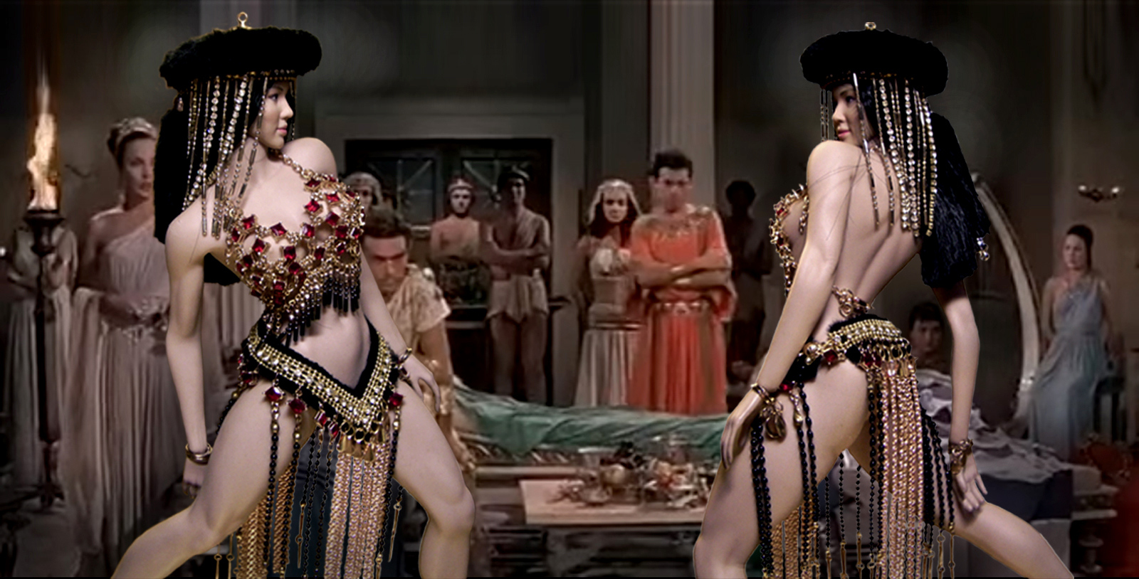 Танец амазонок на празднике в древнем Риме