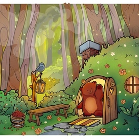 Иллюстрация для книги "Медвежик"