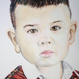 Портрет спиртовыми маркерами 