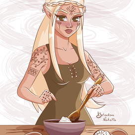 Дизайн персонажа (Эльфийка)