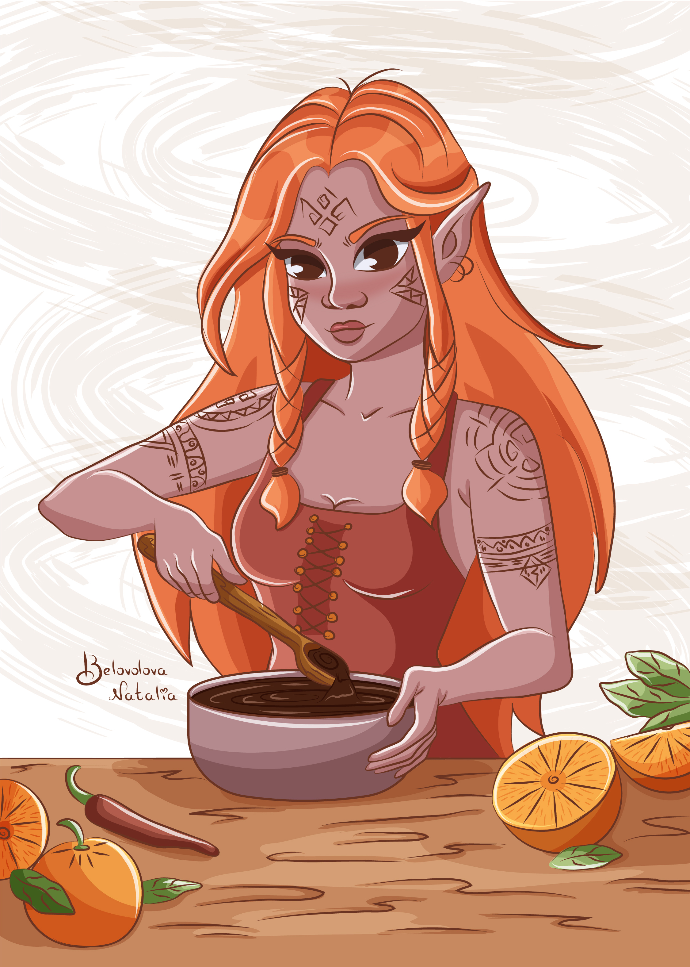 Векторный персонаж для упаковки