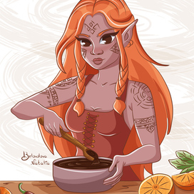 Векторный персонаж для упаковки 