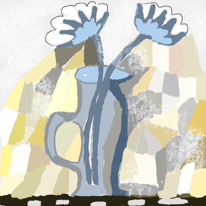 цветы хлопок в потертом зеркале