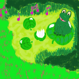 музыкальная лягушка