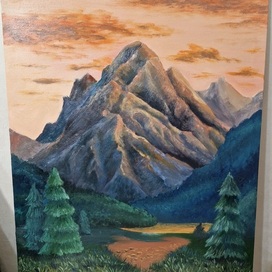 Закат в горах