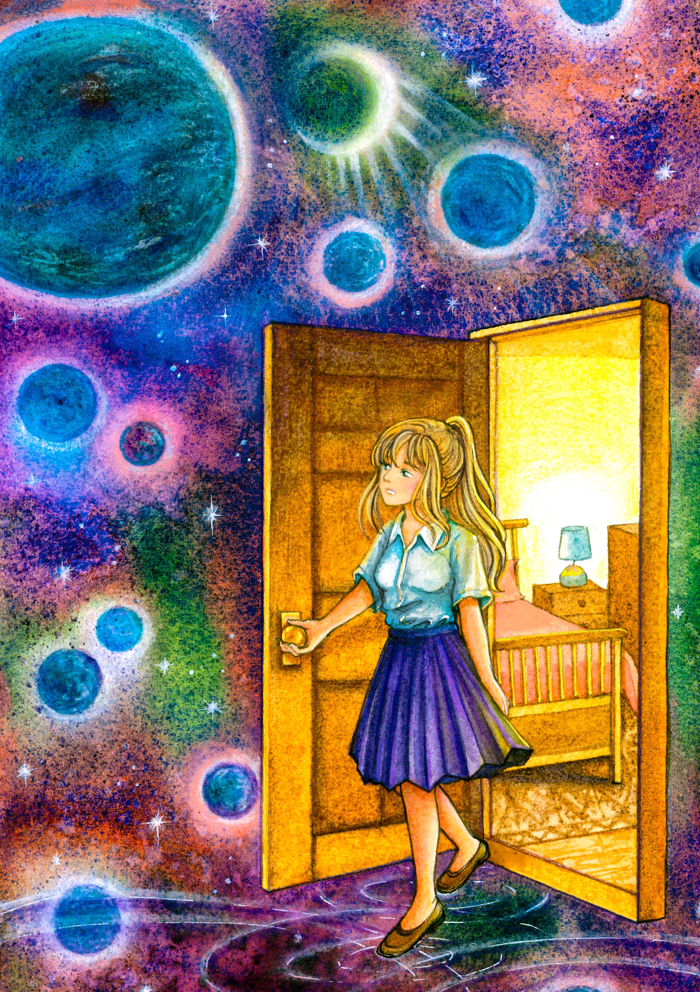 Выход из зоны комфорта - илюстрация акварелью для карт МАК