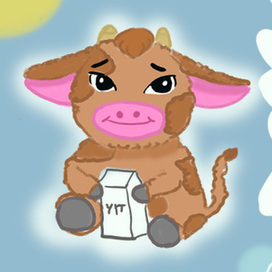 Создание бренд персонажа для упаковки молока