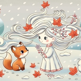 Метель и лисёнок