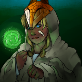 Девочка на хэллоуине