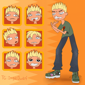 персонаж, эмоции, стикеры 