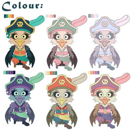 Выбор цвета для пирата-орла