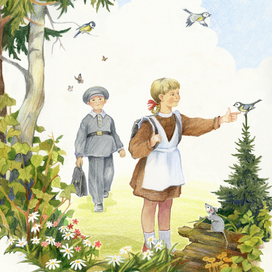 Дети в роще