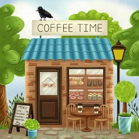 Уличная кофейня