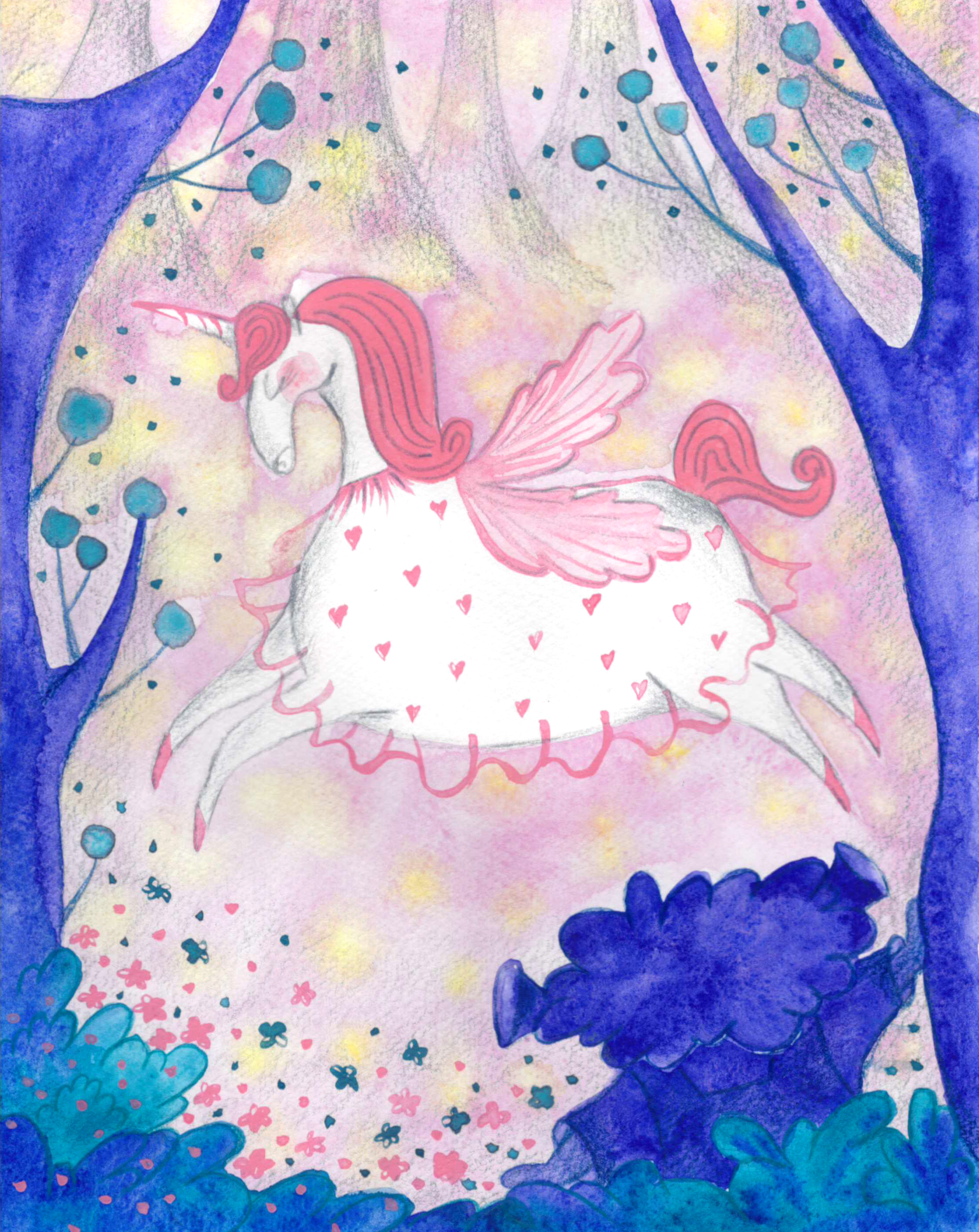 Открытка волшебство в лесу. Для заказа пишите тг ksu_gucheva