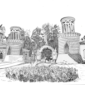 Ворота Воронцовского парка в Москве