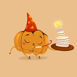 Персонаж Тыковка на дне рождении