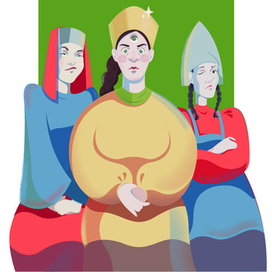 Три сестры из сказки "Крошечка Хаврошечка"