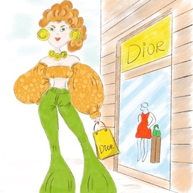 Модная дама