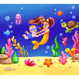 Русалка и малыш