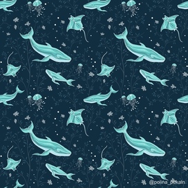 Паттерн Цветущий океан