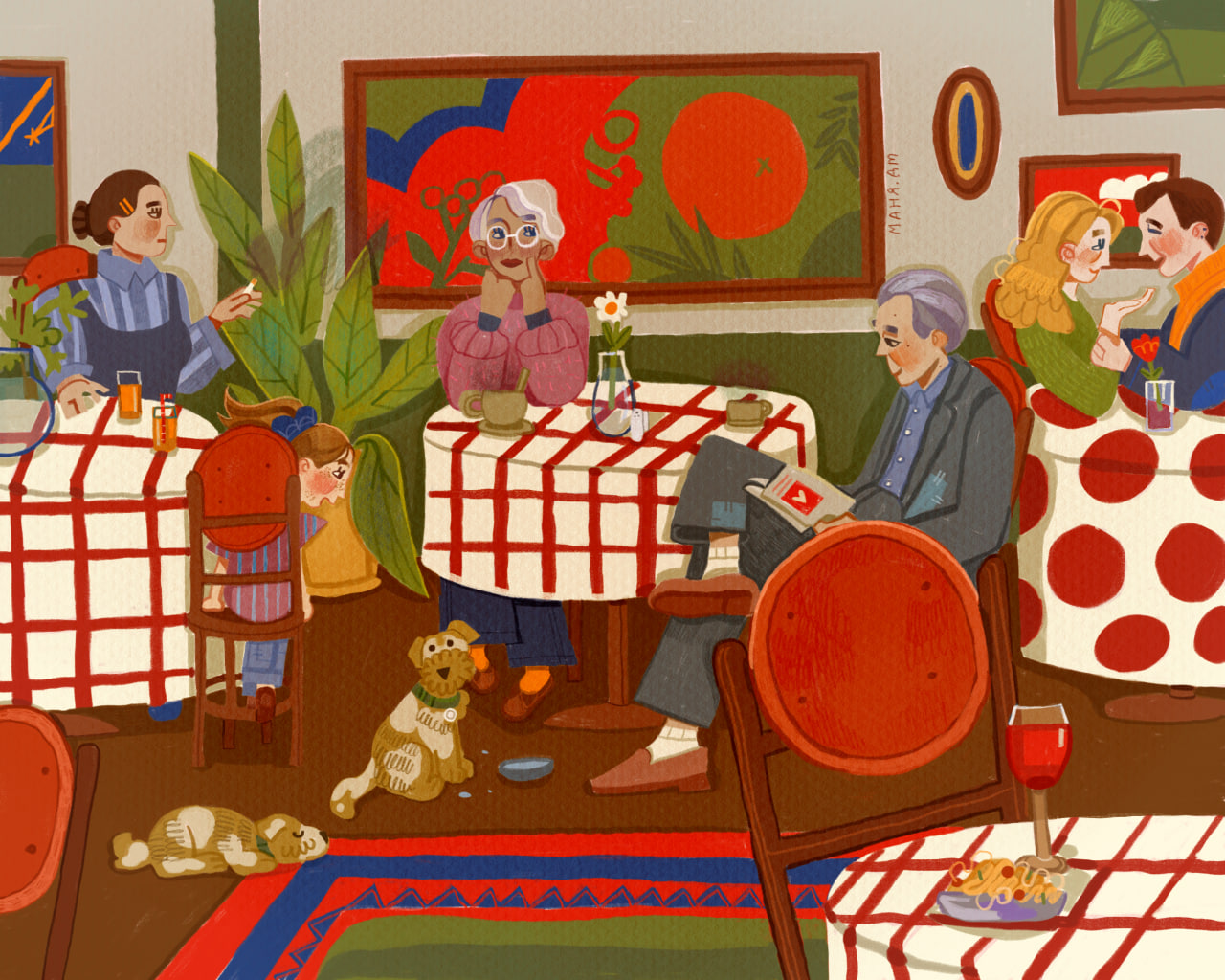 посиделки в кофейне!