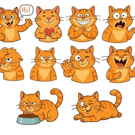 Стикерпак кот "Пельмень"