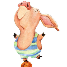 Будь спокоен и безмятежен как свин на апельсине