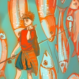 Рыбак с рыбами