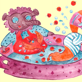 Книга про чудика, белочку и птичку