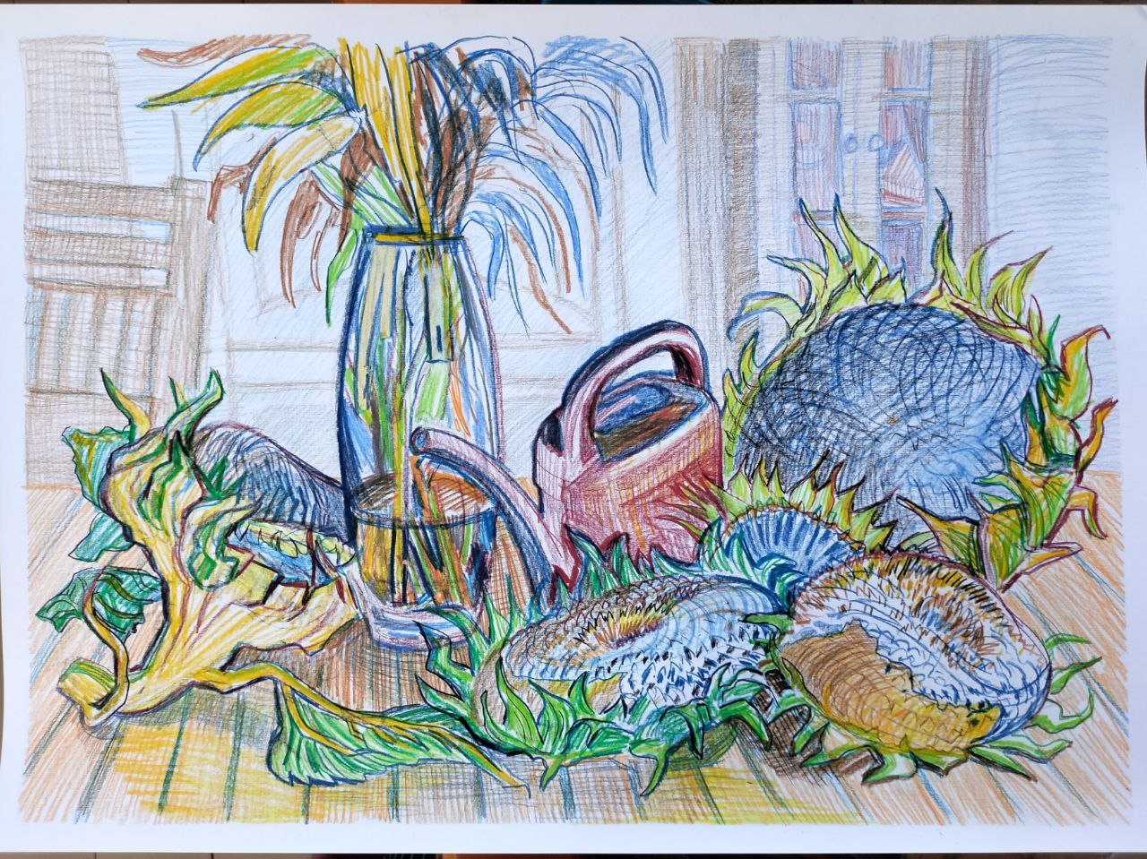 Подсолнухи созрели