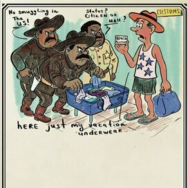 Досмотр на таможне 