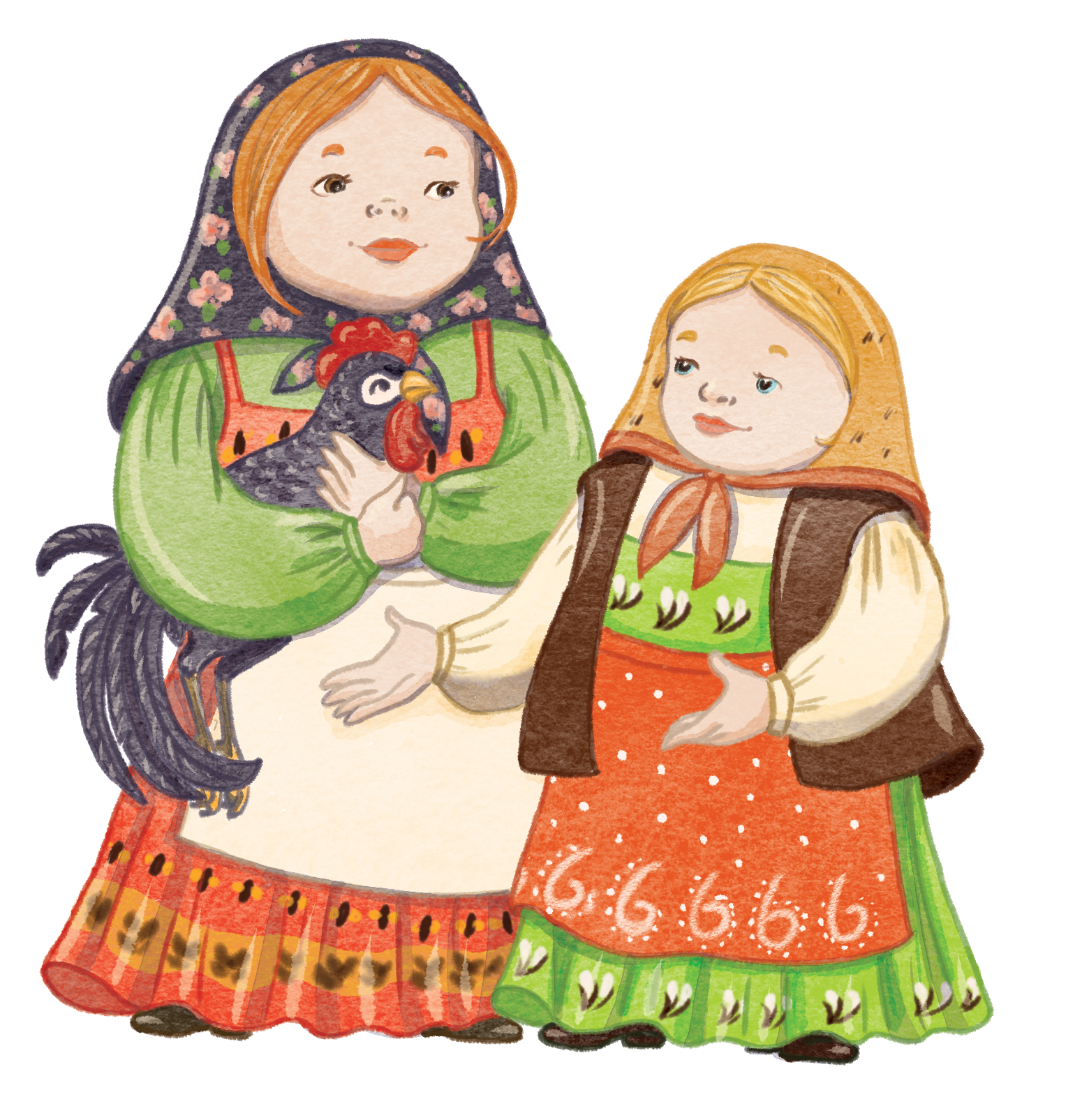 Оживленные матрешки