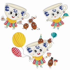 Бренд персонаж для кофейни