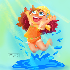 Девочка лето