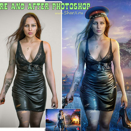 X-Files До и после Фотошоп