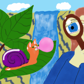 Редкий вид (котовая улитка баблгам)