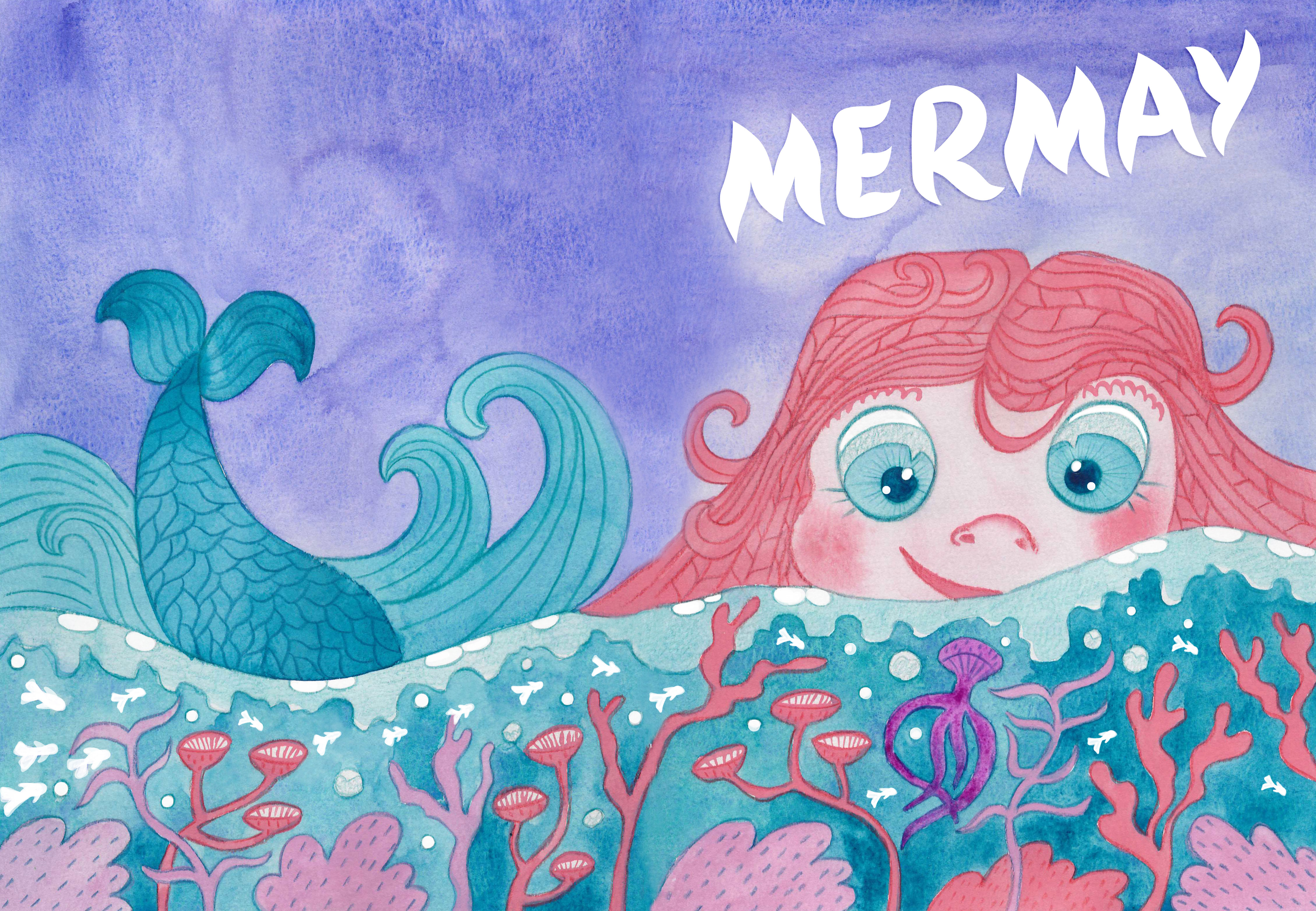 Обложка к книге о маленькой русалочке