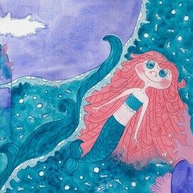 Разворот в книгу "Маленькая русалочка"