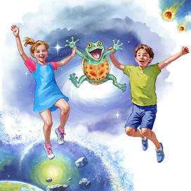 Дети и Сапо-фуэрсо попадают в другое измерение